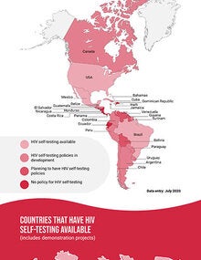 Infographic: HIV self-testing map in Latin America and the Caribbean