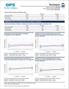 Perfil de carga de enfermedad por diabetes 2023: Nicaragua