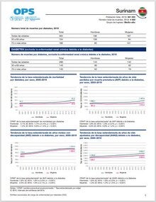 Perfil de carga de enfermedad por diabetes 2023: Suriname