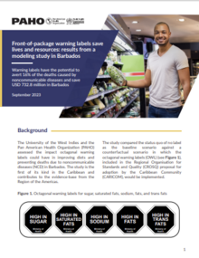 Front-of-package warning labels save lives and resources: results from a modeling study in Barbados