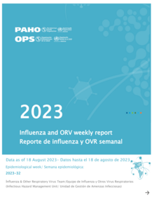 Reporte Semanal de Influenza, Semana Epidemiológica 32 (18 de agosto del 2023)