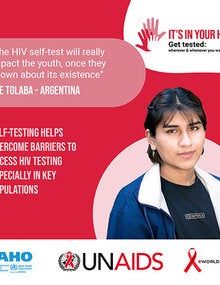 Social Media Postcards: World AIDS Day 2020 - It's in your hands. Get tested - 4