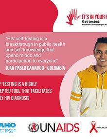 Social Media Postcards: World AIDS Day 2020 - It's in your hands. Get tested - 5