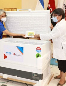 Donación de equipos para cadena de fr