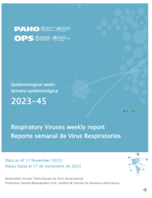 Portada Reporte semanal: Influenza, SARS-CoV-2, VSR y otros virus respiratorios - Semana Epidemiológica 45 (17 de noviembre de 2023)