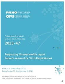 Cover Weekly Update: Influenza, SARS-CoV-2, RSV and other respiratory viruses - Epidemiological Week 47 (1 Dec 2023)