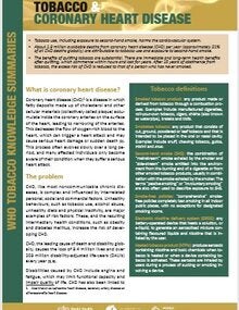 Cover of Tobacco and Coronary Heart Disease