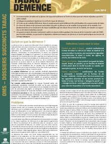 Tabac et démence - Résumés des connaissances de l'OMS sur le tabac