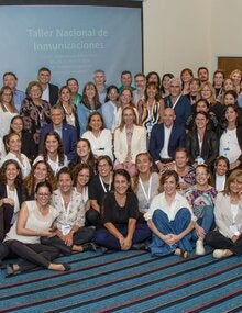 Foto grupal de las y los participantes del taller