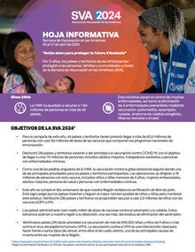 HOJA INFORMATIVA Semana de Vacunación en las Américas 2024