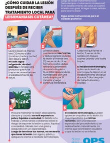 Cuidados de la lesión posterior al tratamiento local de la leishmaniasis cutánea