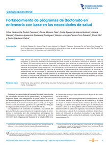 Fortalecimiento de programas de doctorado en enfermería con base en las necesidades de salud
