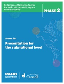 Performance Monitoring Tool for the National Expanded Program on Immunization - Annex 8B