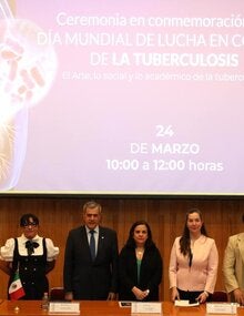 Autoridades de salud que participaron en la mesa de presidium en el marco del Día Mundial de la Tuberculosis