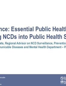 Surveillance: Essential Public Health Function Integrating NCDs into Public Health Surveillance - Roberta Caixeta