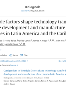 Multiple factors shape technology transfer for the development and manufacture of vaccines in Latin America and the Caribbean