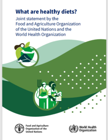 cover of What are healthy diets?  Joint statement by the Food and Agriculture Organization of the United Nations and the World Health Organization