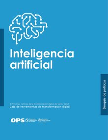 Portada de la publicación: Inteligencia artificial: sinopsis de políticas