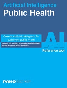 Portada publicación sobre inteligencia artificial en salud pública