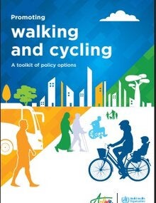 Cover of Promoting walking and cycling: a toolkit of policy options