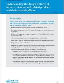 Information sheet: Understanding the design features of tobacco, nicotine and related products and their possible effects 30 May 2025  | Publication