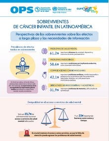 Infografía: Sobrevivientes de Cáncer Infantil - Perspectivas sobre efectos a largo plazo y necesidades de información