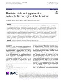Thumbnail of the paper The status of drowning prevention and control in the region of the Americas
