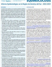 Equinococosis: informe epidemiológico en la región de América del Sur - 2022-2023, n.6, abril 2025