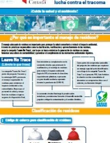 Manejo de residuos en la lucha contra el tracoma