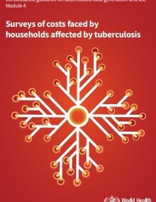 Consolidated guidance on tuberculosis data generation and use: Module 4: Surveys of costs faced by households affected by tuberculosis