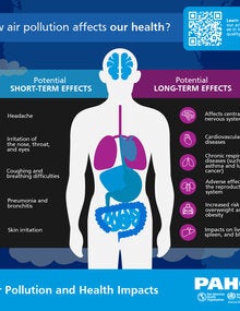 How is exposure to air pollution in the Americas?
