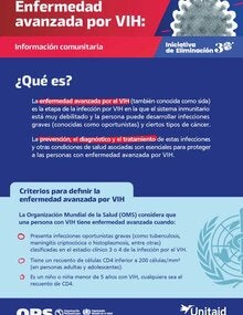 Hoja informativa de enfermedad avanzada por VIH