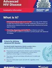 Fact sheet advanced HIV disease