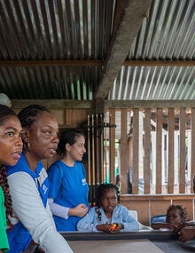 Health workers reaching remote communities