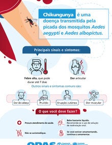 Pôster (impresso): Chikungunya. Sinais e sintomas