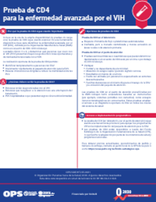 Hojas informativas: Diagnóstico rápido de infecciones oportunistas en enfermedad avanzada por VIH