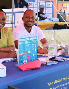 Health fair at polyclinic in Barbados