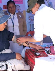 Enfermera con paciente