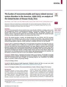thumbnail of the paper The burden of noncommunicable and injury-related nervous system disorders in the Americas, 1990–2023: an analysis of the Global Burden of Disease Study 2023