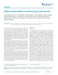 Digital transformation to overcoming access barriers
