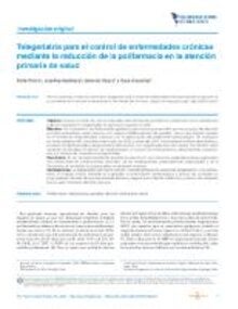 Telegeriatrics for chronic disease management through polypharmacy reduction in primary health care