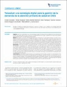 Telehealth: a digital strategy for demand management in primary health care facilities in Chile