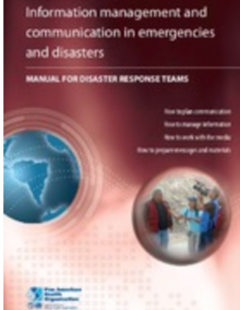 Cover: Information management and communication in emergencies and disasters: manual for disaster response teams