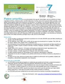 Hojas Informativas: Fiebre Amarilla