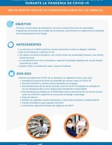 Acciones de farmacovigilancia en las americas durante la pandemia de covid-19