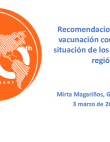 Recomendaciones para la vacunación contra mpox, ssituación de los países de la región