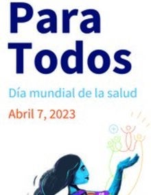Banner vertical: Salud Para Todos (fondo blanco)