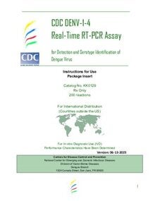 cdc RT-pcr for detection and serotype identification of dengue
