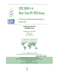 cdc RT-pcr for detection and serotype identification of dengue