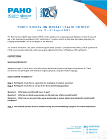 Youth voice contest on Mental Health